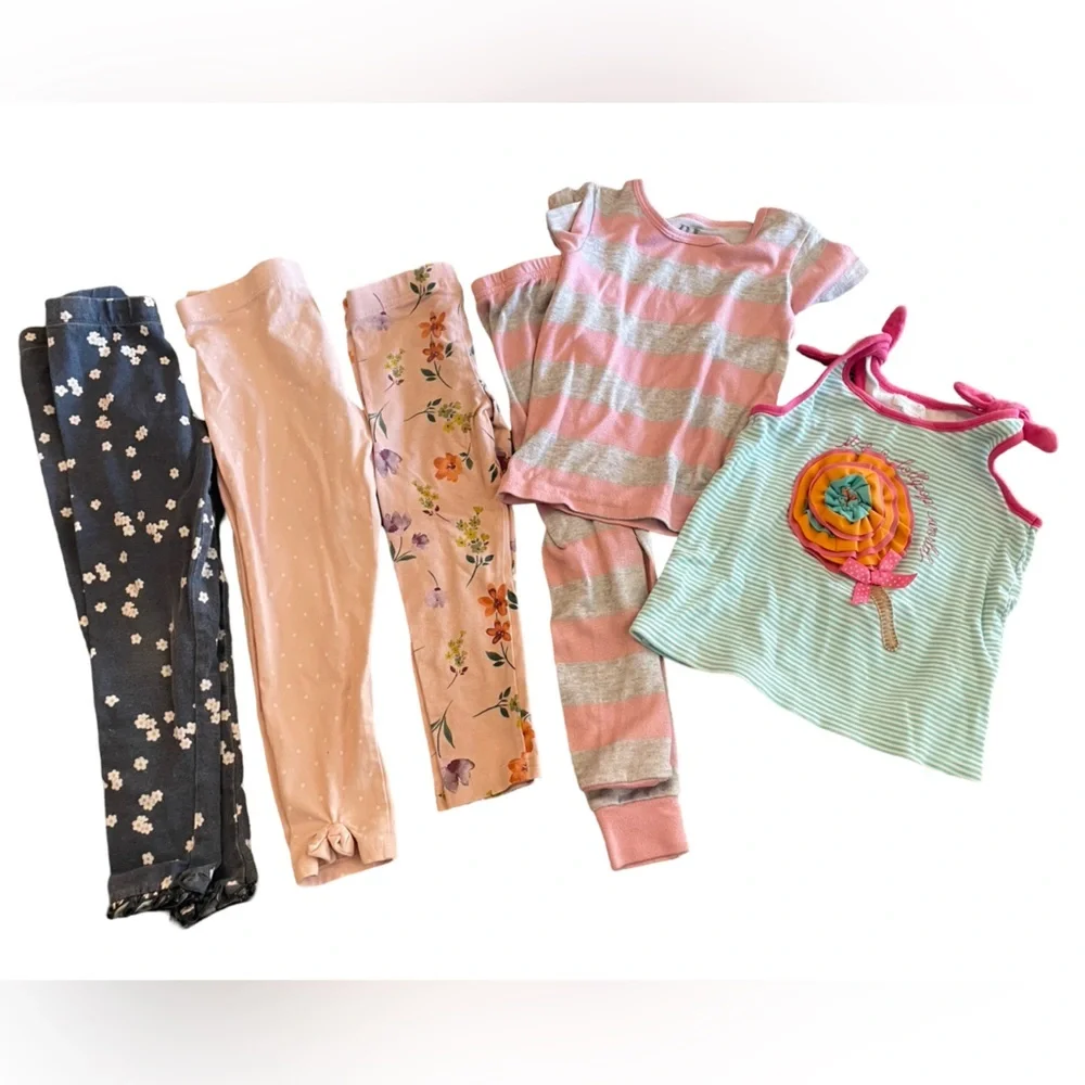 Bundle of 6 girls comfy items 4T